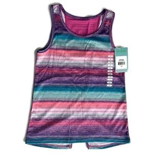 NEW Skechers Active Tropical Sunset Kids Tank Size 7/8